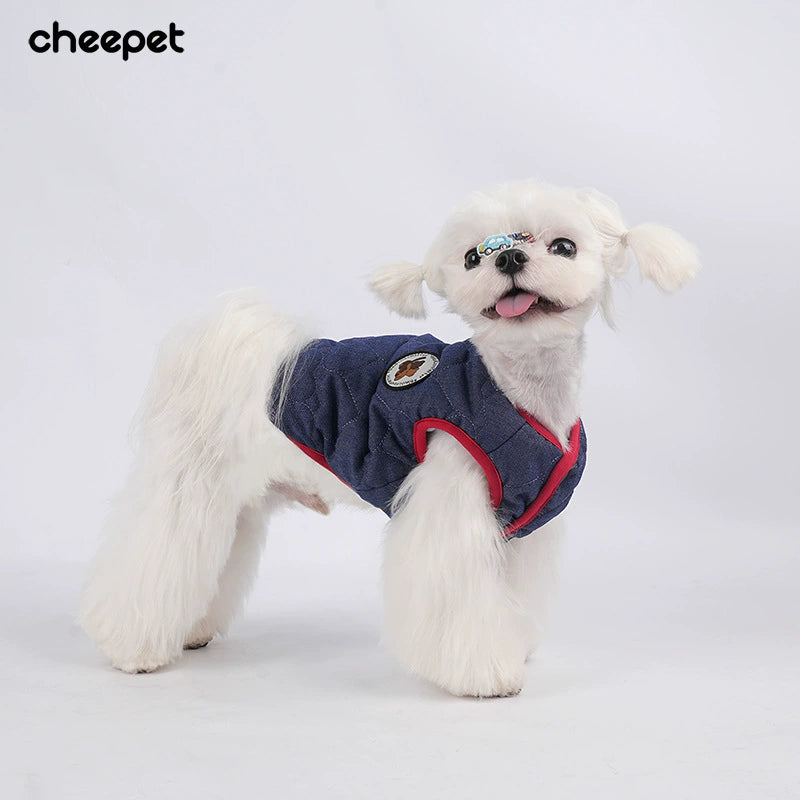 Sleeveless Denim Vest for Dogs