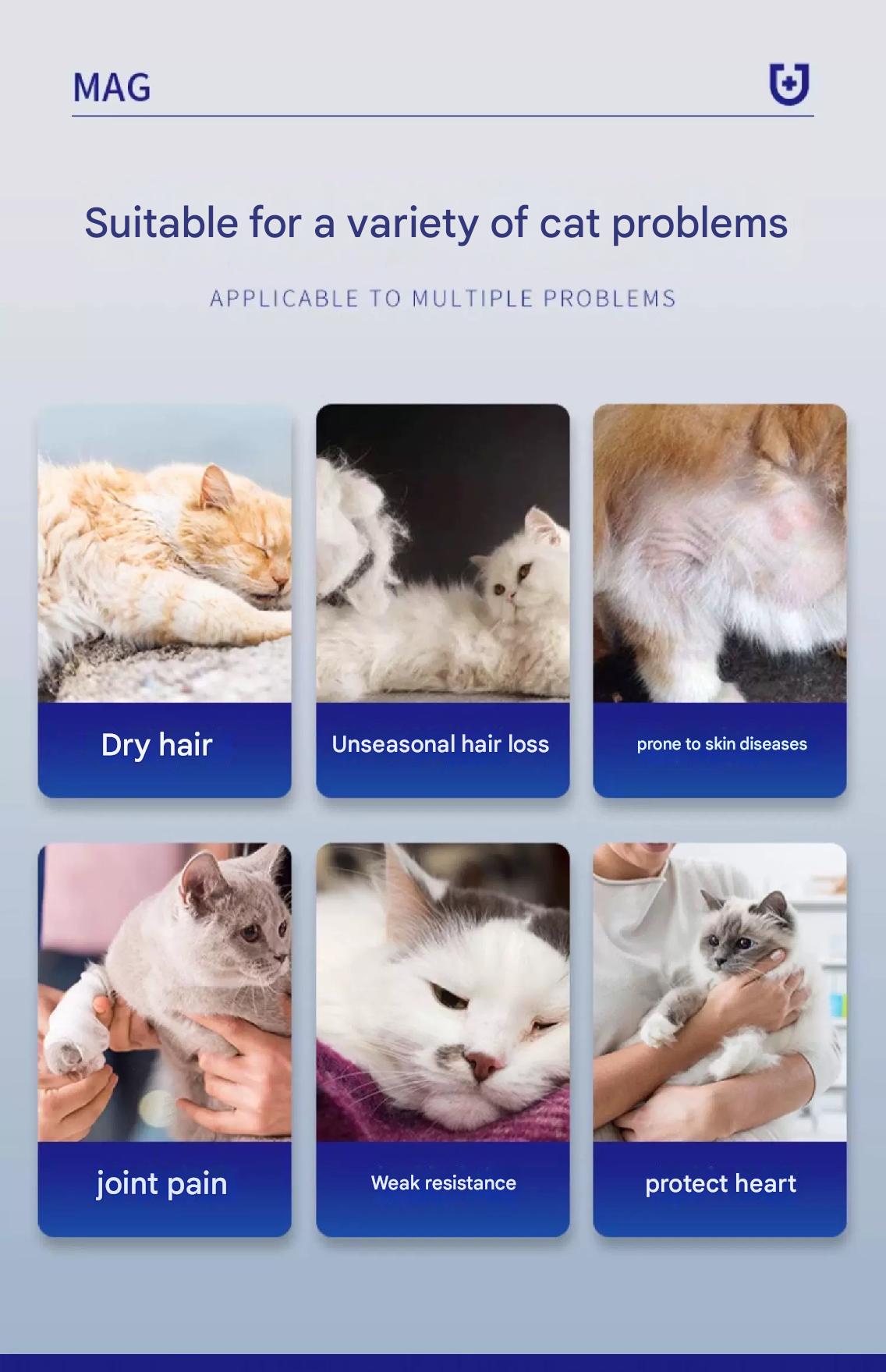 Ultra-Concentrated Natural Omega-3 Fish Oil Supplement for Cats