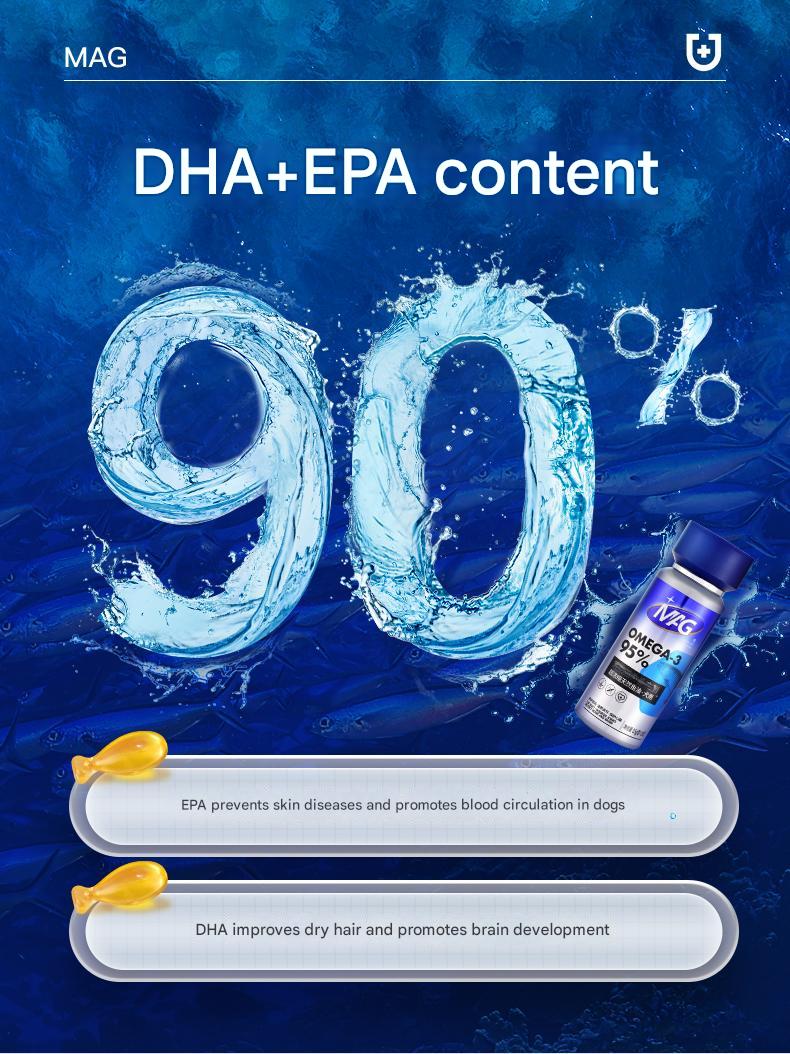 Ultra-Concentrated Natural Omega-3 Fish Oil Supplement for Dogs