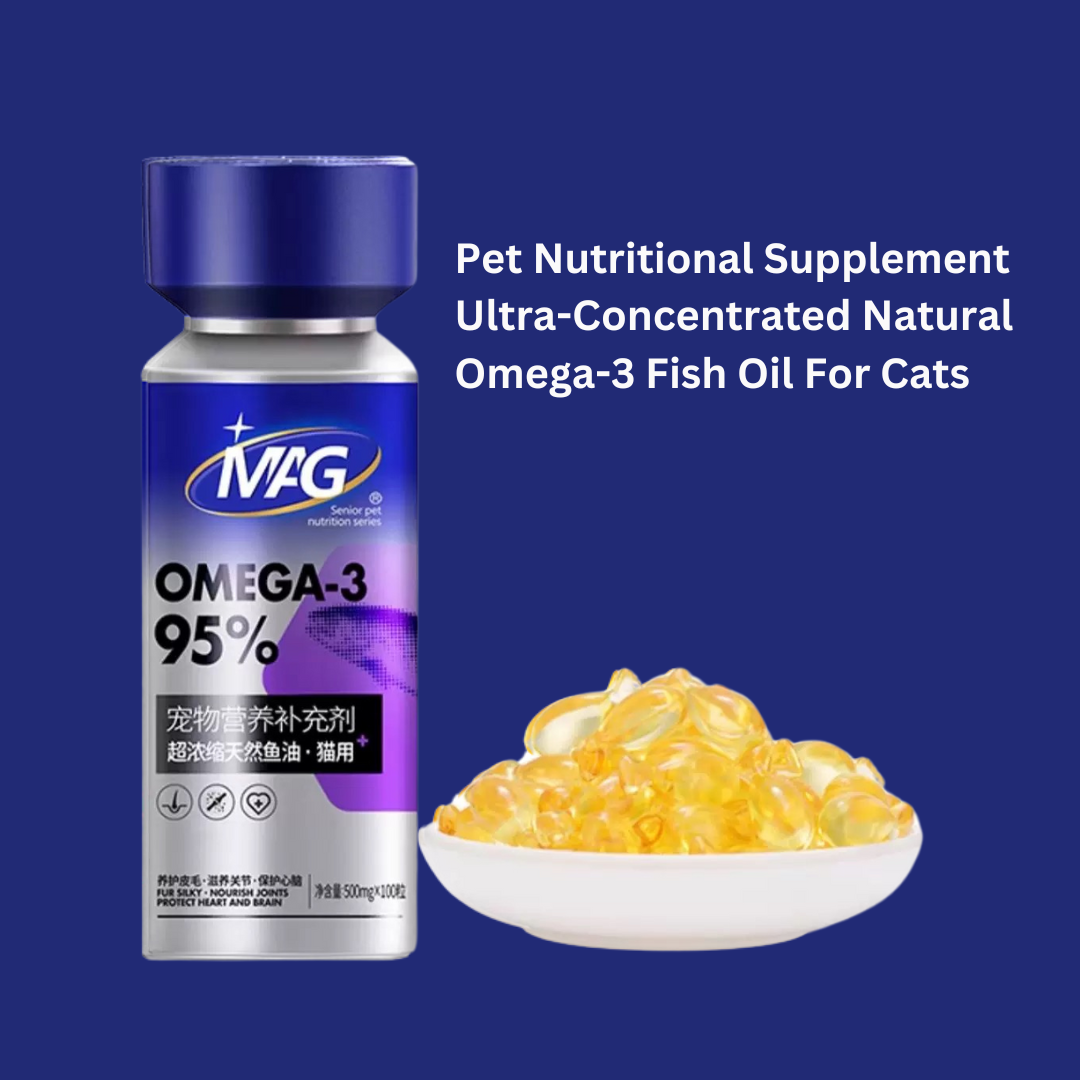 Ultra-Concentrated Natural Omega-3 Fish Oil Supplement for Cats