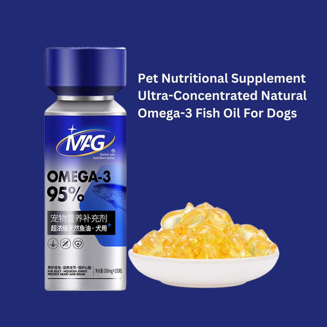 Ultra-Concentrated Natural Omega-3 Fish Oil Supplement for Dogs
